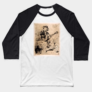 Spanish Singer (Le Guitarrero) by Édouard Manet Baseball T-Shirt